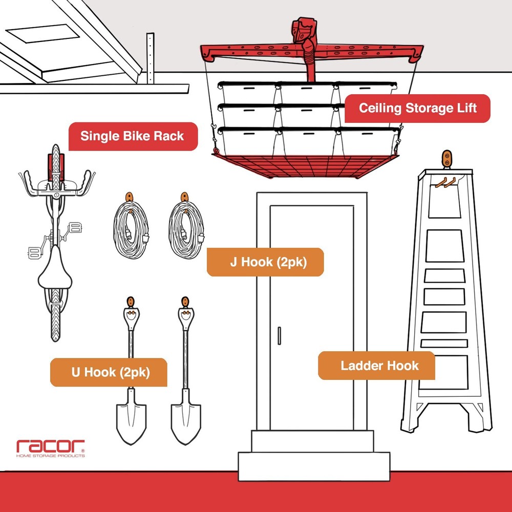 - L2000 - Tornado Ladder Hook - Extended L-Hook Design - 2-Pack