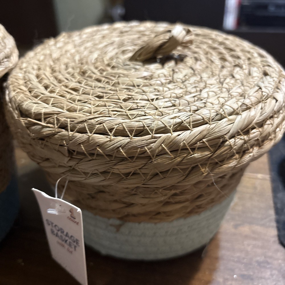 Small Storage Baskets Blue