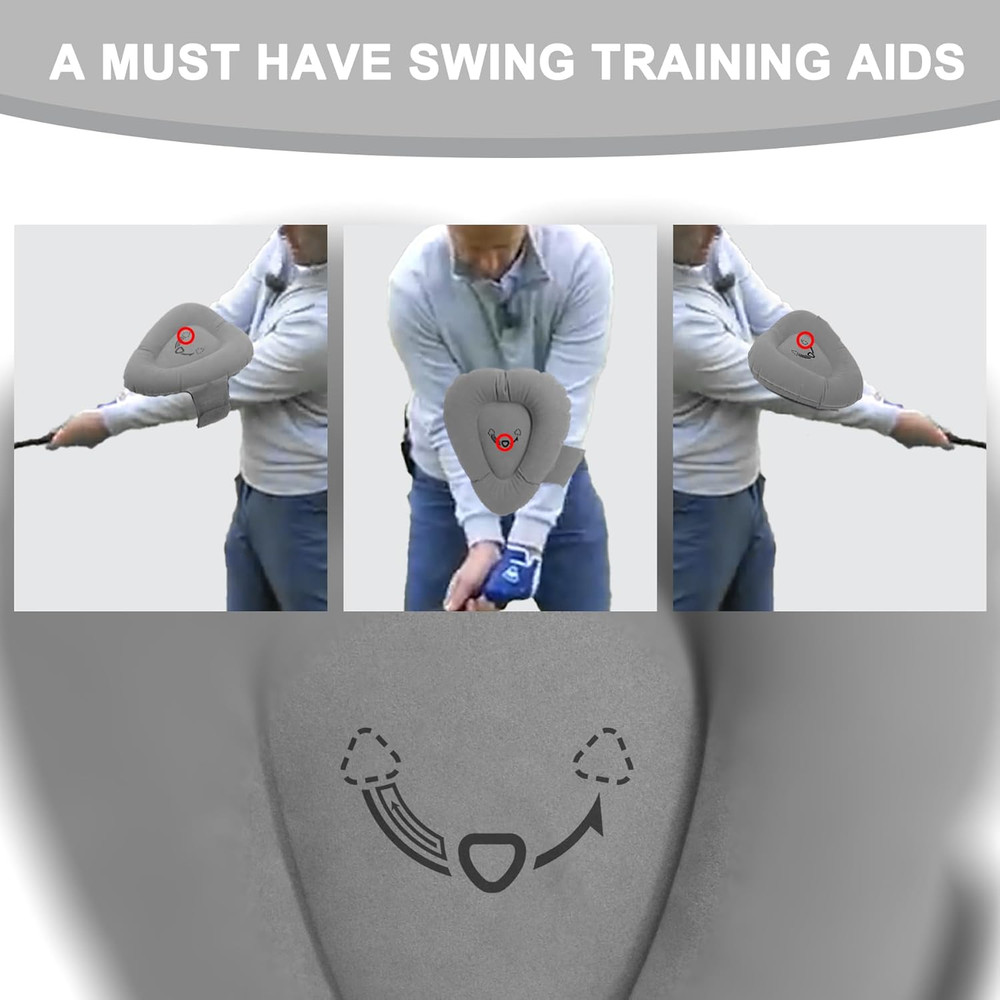 Golf Swing Training Aids, Inflatable Triangle Teacher Fit, Posture Correction...