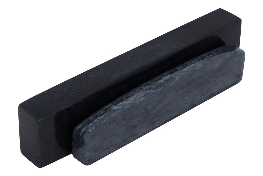 Bone Nut Blanks - Dyed Black - 2.22" x .47" x .25" - 2 pack