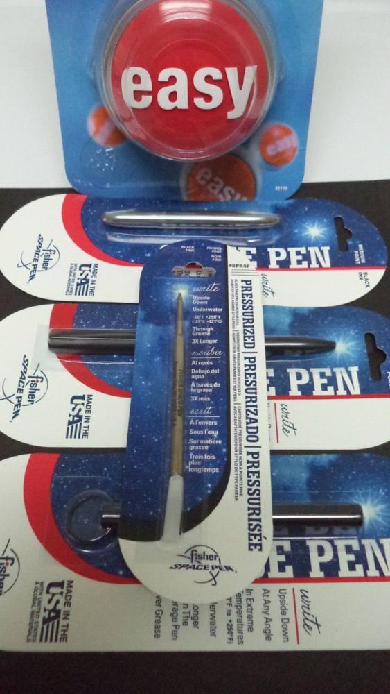 Fisher Space Pen Refill SPR1 Pressurized Cartridge BLACK Ink MEDIUM Point REFIL