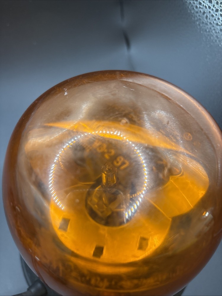 Vintage Code 3 Amber Rotating Strobe Beacon Light 275