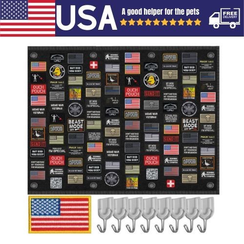 Tactical Patch Board (40" X 28") | Morale Patch Hanging Wall Panel Display Holde