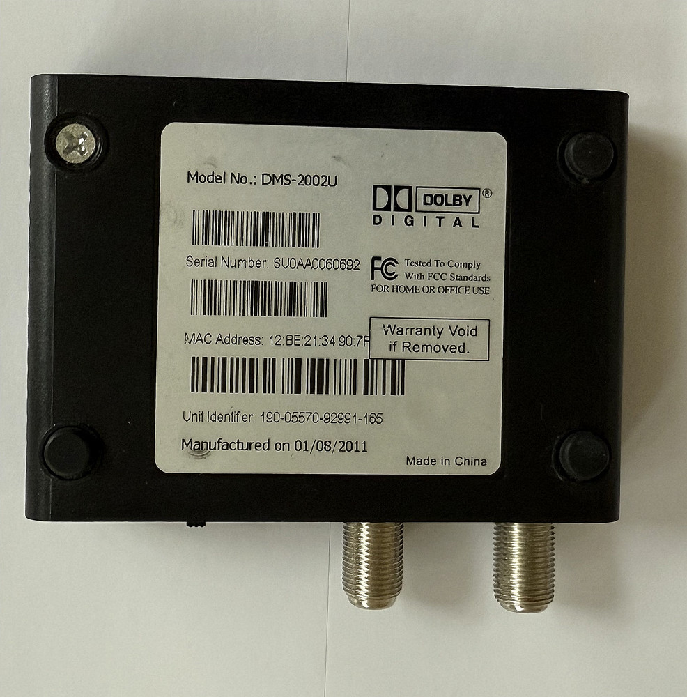 Dolby Digital DMS-2002U Digital to Analog No Cord