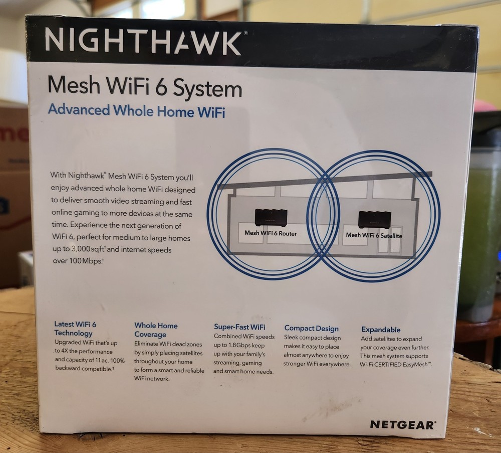 Netgear Nighthawk Mesh Wifi 6 System N.I.B. Sealed