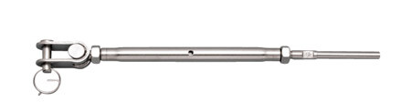 STAINLESS TOGGLE & HAND SWAGE, STUD, 1/8" 316 SS