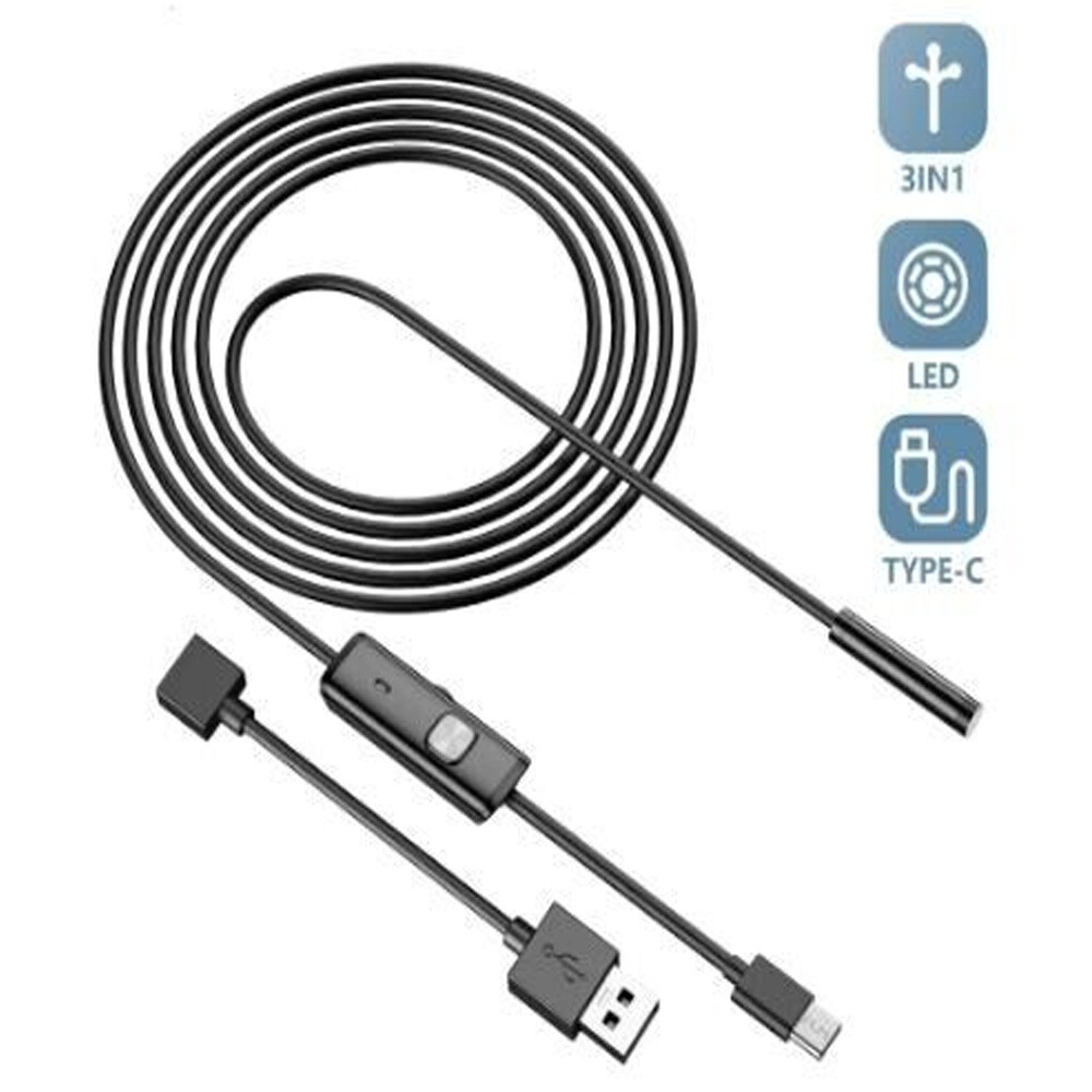 Direct Plug To Android Borescope Endoscope Snake Inspection Camera Waterproof