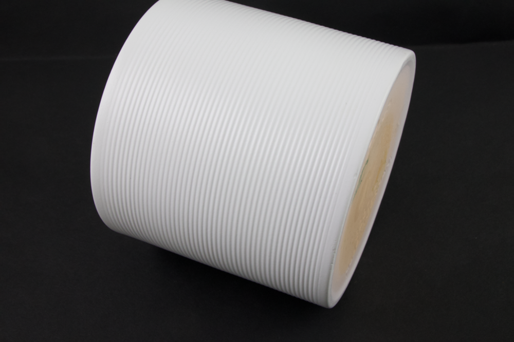 Scheurich Germany Small White Ribbed Ceramic Planter 828-14