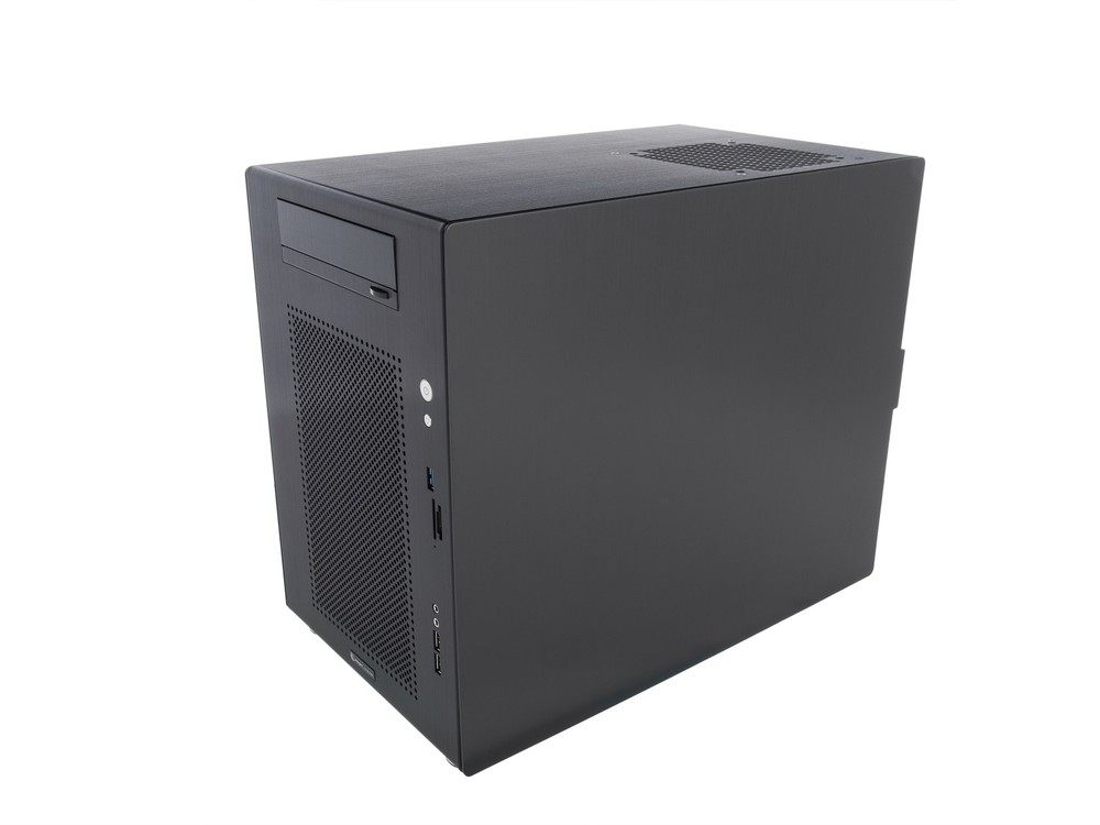 Computer Case By Integer Computers, ATX, Micro-ATX, Black Aluminum Model B-650