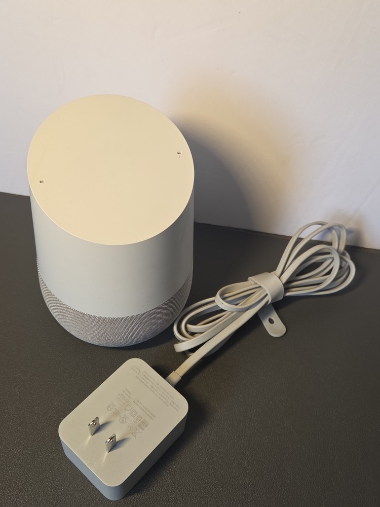Google Home Smart Speaker + Chromecast Bundle White Tested Works Great WiFi...
