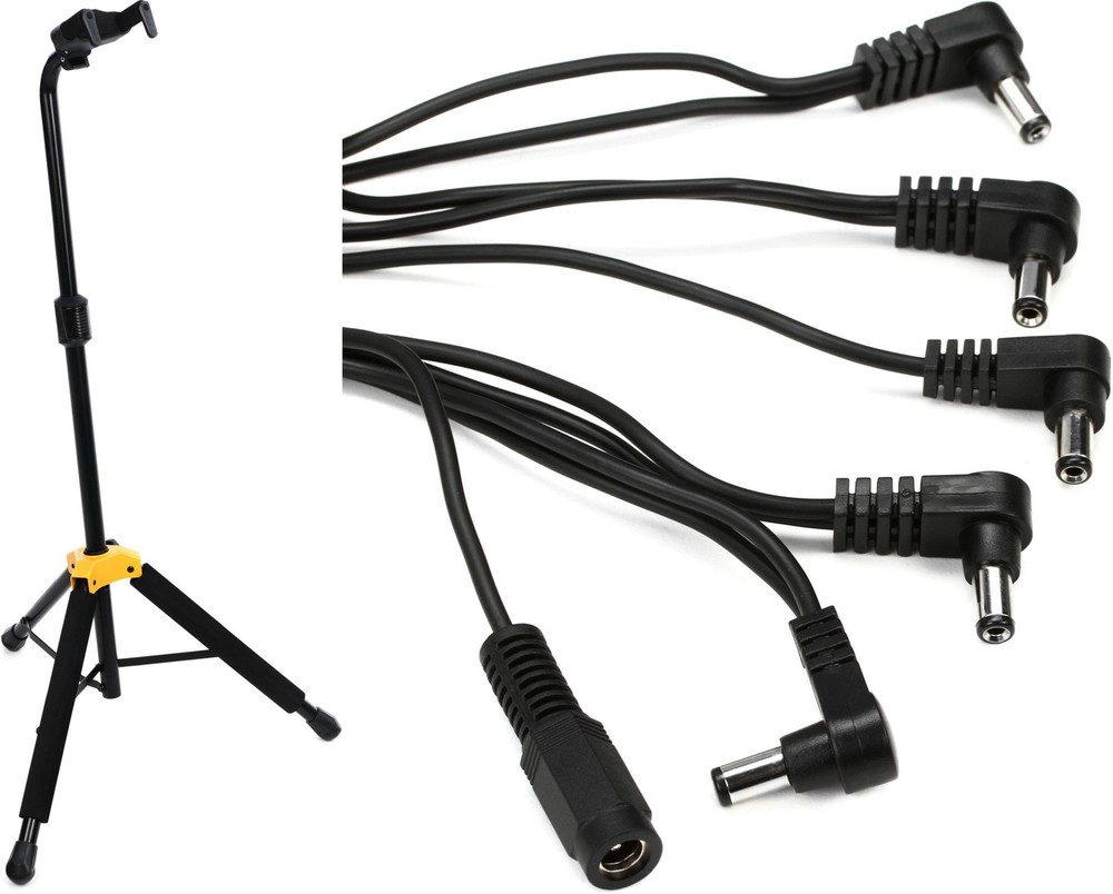 Hercules Stands GS414BPLUS + Truetone MC5 Value Bundle