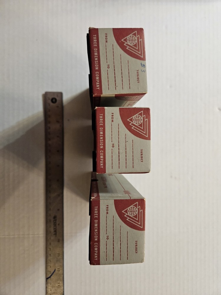 Lot of 3 cardboard TDC selectray