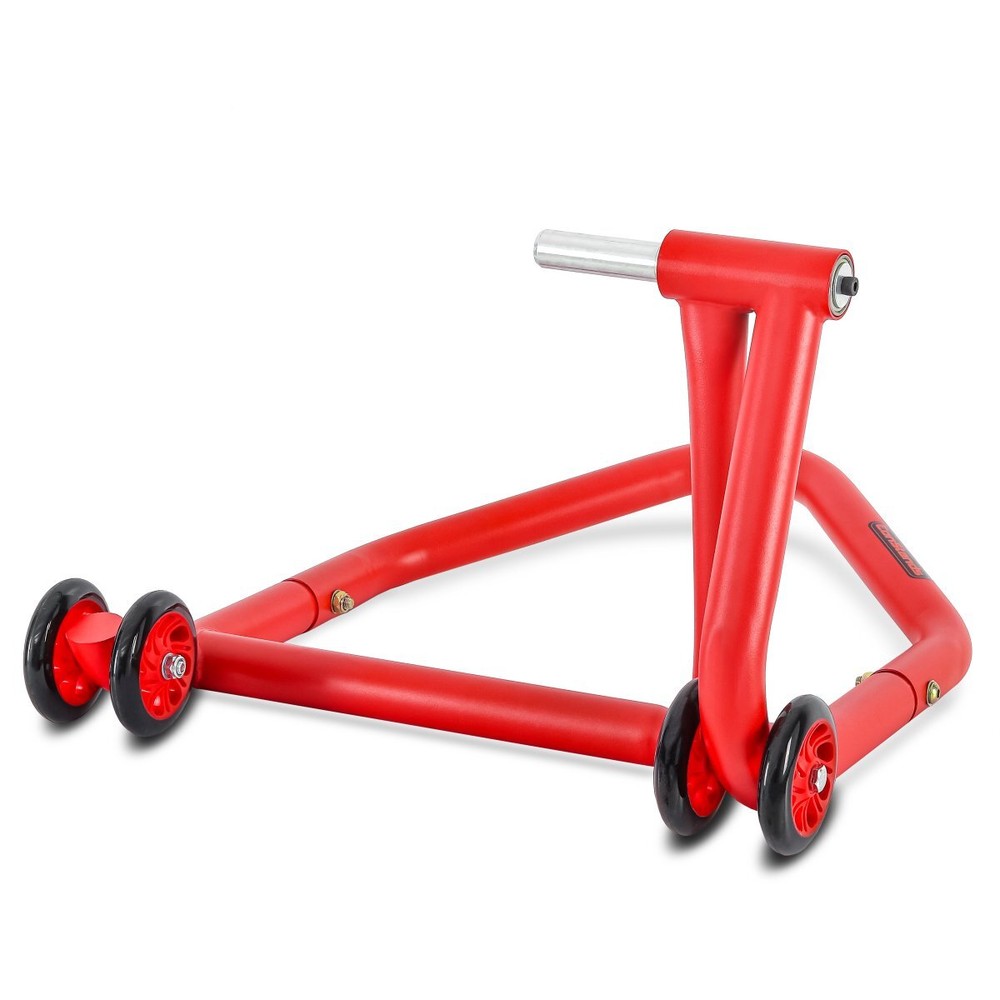 Single Sided Rear Paddock Stand Constands Single One left no Pin red