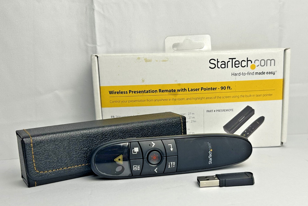 StarTech Wireless Presentation Remote With Laser Pointer - 90ft (27m) PRESREMOTE