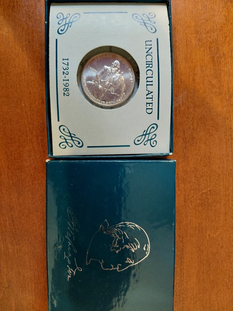 1982 George Washington Commemorative Silver Half Dollar