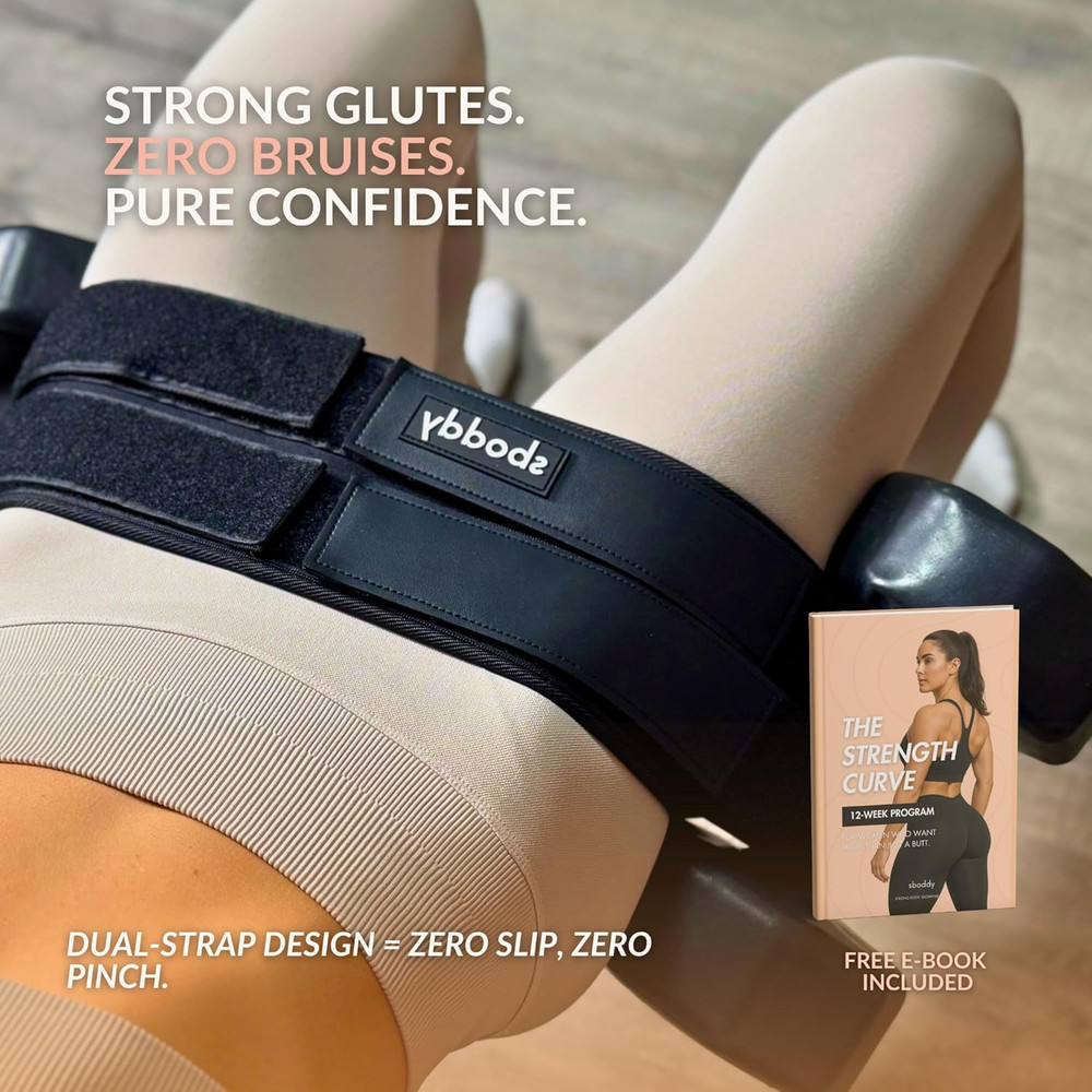 Hip Thrust Belt for Dumbbells Heavy Kettlebells Plates & MAX LBS Hip Thrust