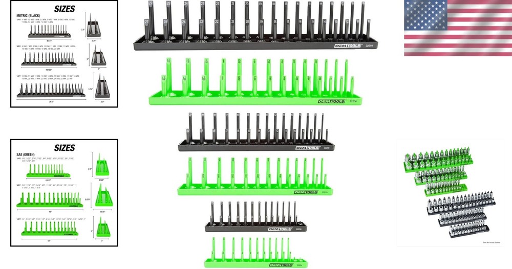 Tool Storage Organizer for Quick Socket Identification