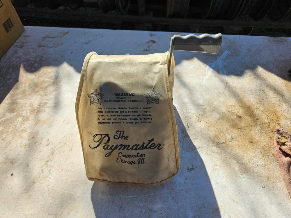 The Paymaster System Model#: 8500-7 Check Stamper Works Needs Ink