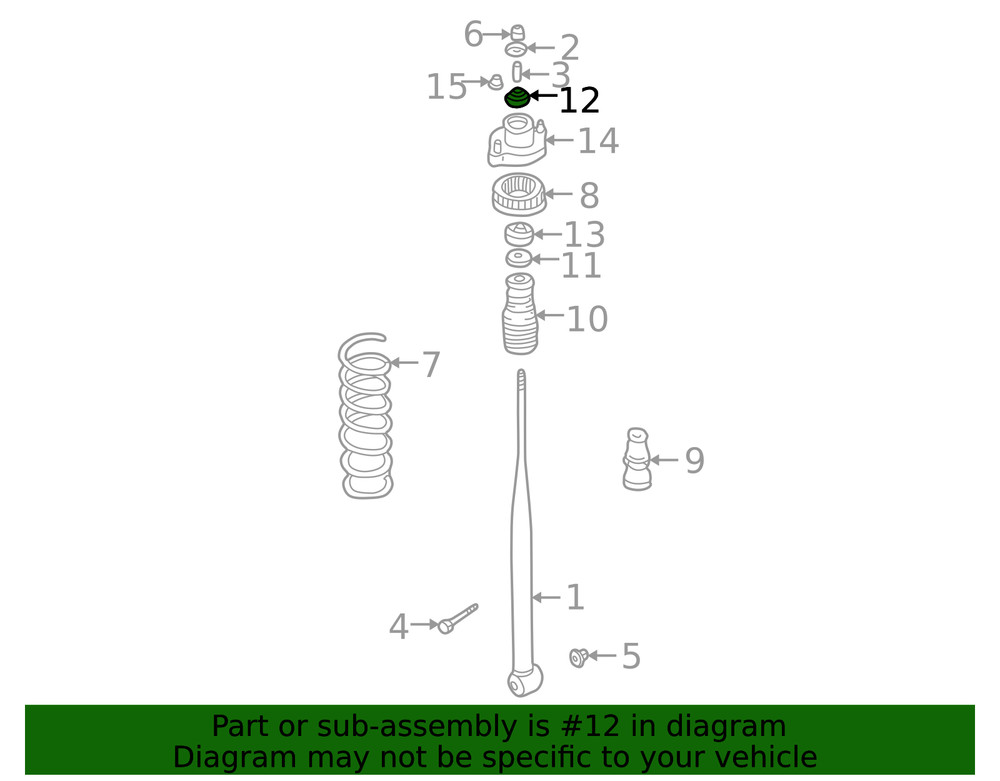 Genuine Mitsubishi Bushing MR554369