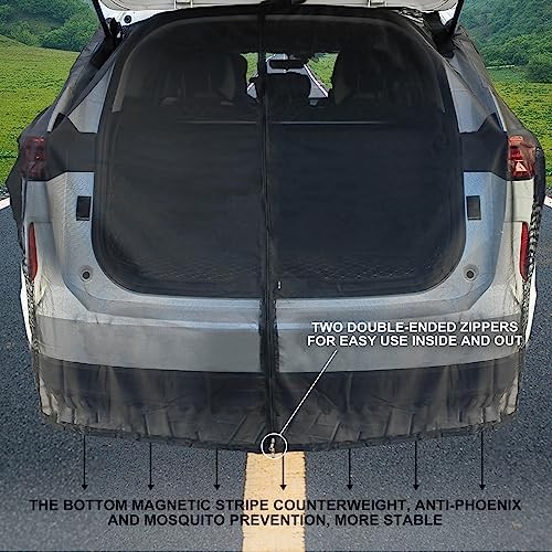 Tailgate Mesh Screen, Breathable Mesh Net for SUV MPV Ventilation Privacy