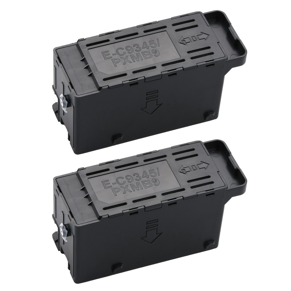 2* C9345 Maintenance Box For Epson EcoTank L Printer Waste Ink Pad Replace