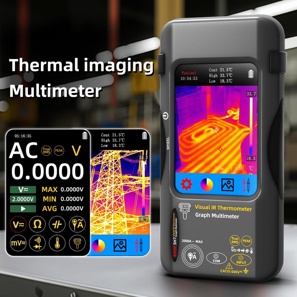 BSIDE Thermal Imaging Camera Multimeter 320×320 Resolution with 20000 Words