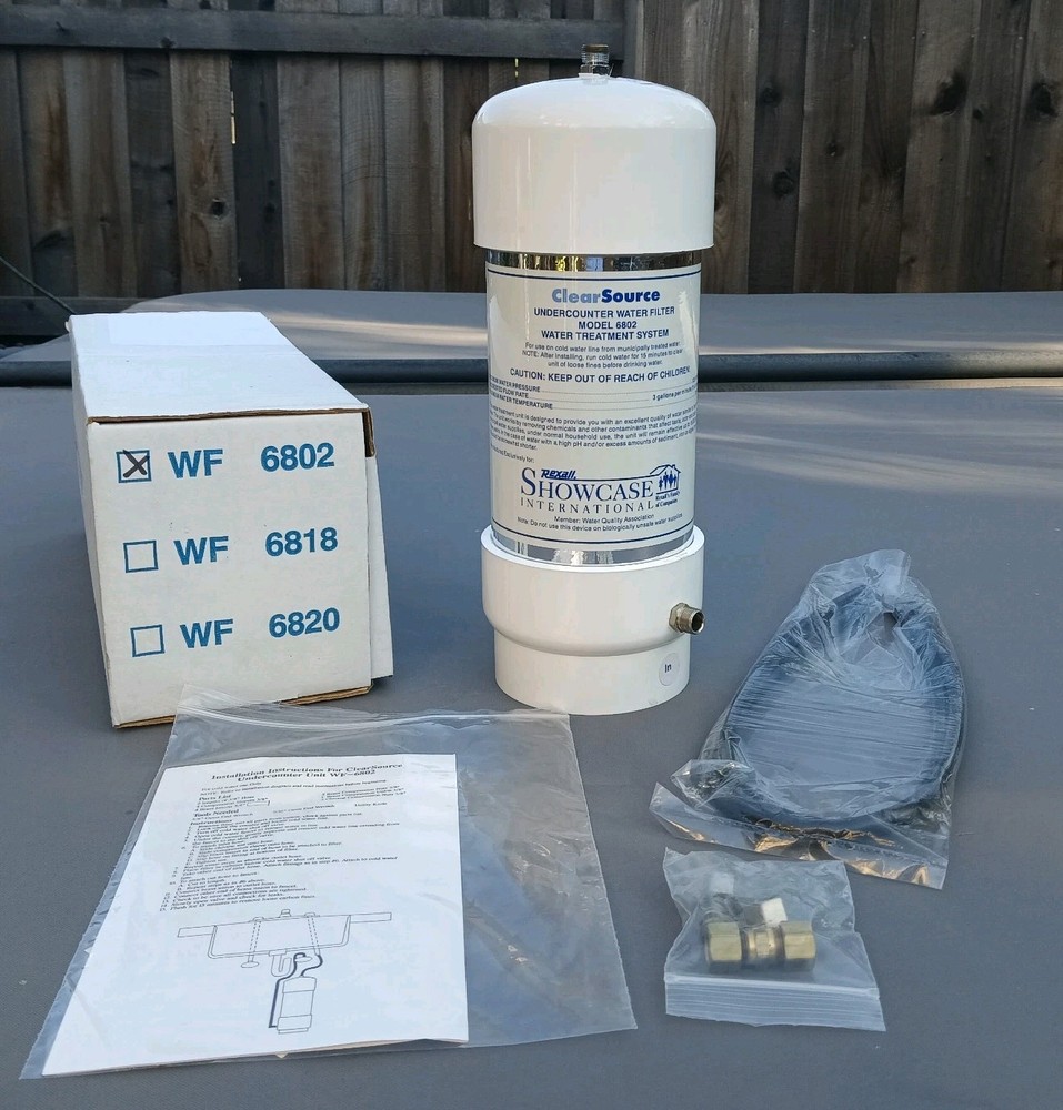 Rexall Clear Source Undercounter Tap Water Filter No 6802 Complete Install USA