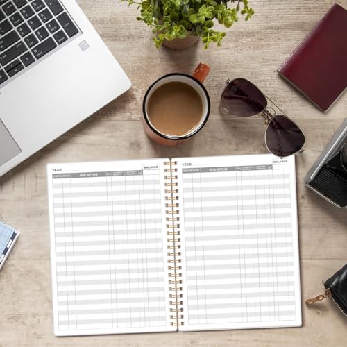 Check Register - A5 Checkbook Register for Personal Checkbook, Expense Black