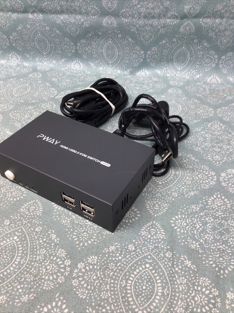 PWAY HDMI USB 2.0 KVM Swith 2 Port