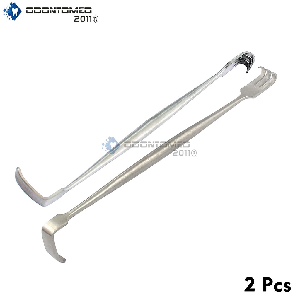 2 Senn Muller Retractor 6.25" Blunt & Sharp Surgical Veterinary