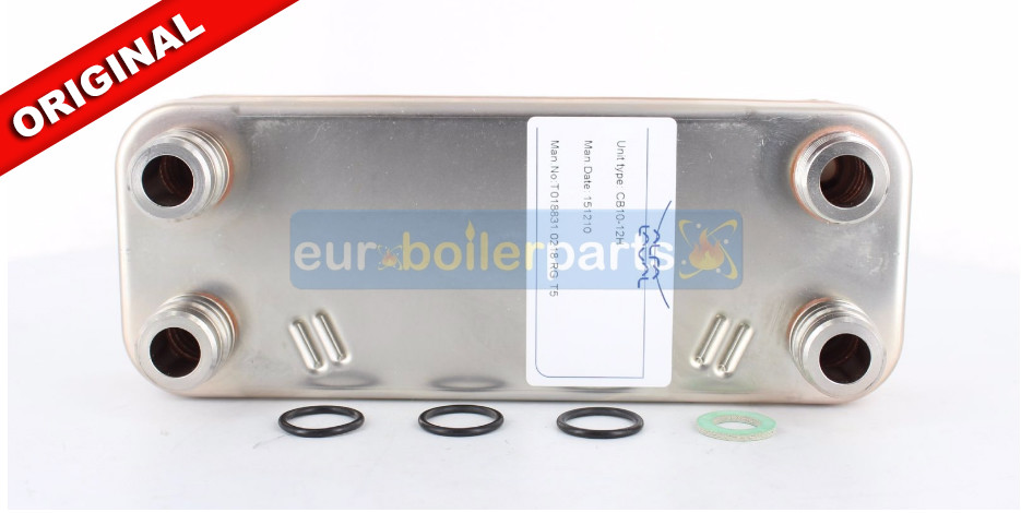 VAILLANT TURBOMAX PLUS 824E VUW 242/2-5 R1 R2 R3 DHW HEAT EXCHANGER 189mm 065123