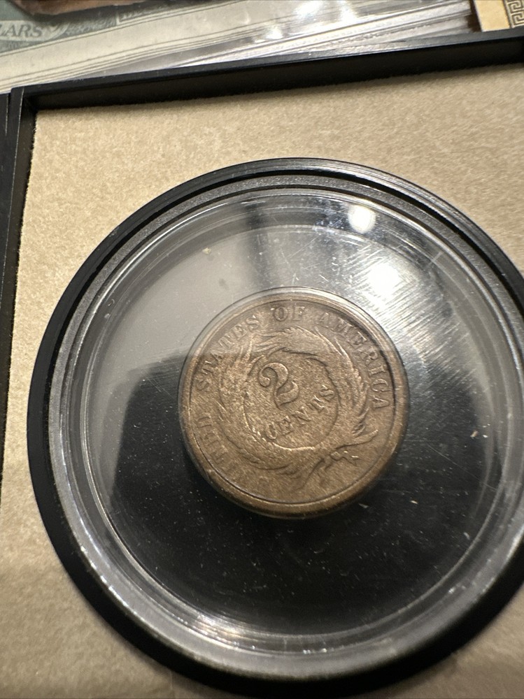 US Coin 1865 Two Cent Piece