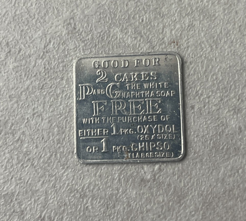 White Gnaptha Soap Trade Token KH L2