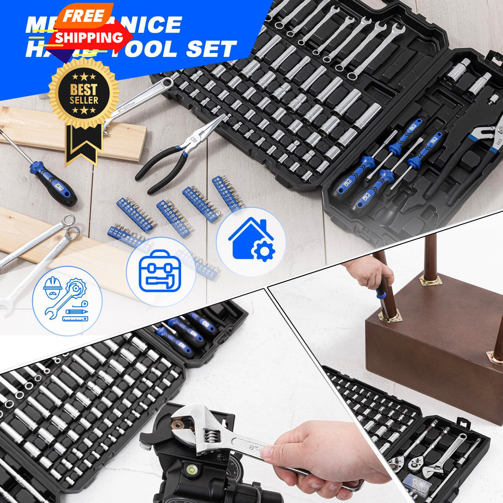 Prostormer 240-Piece Mechanics Tool Set, General Assorted