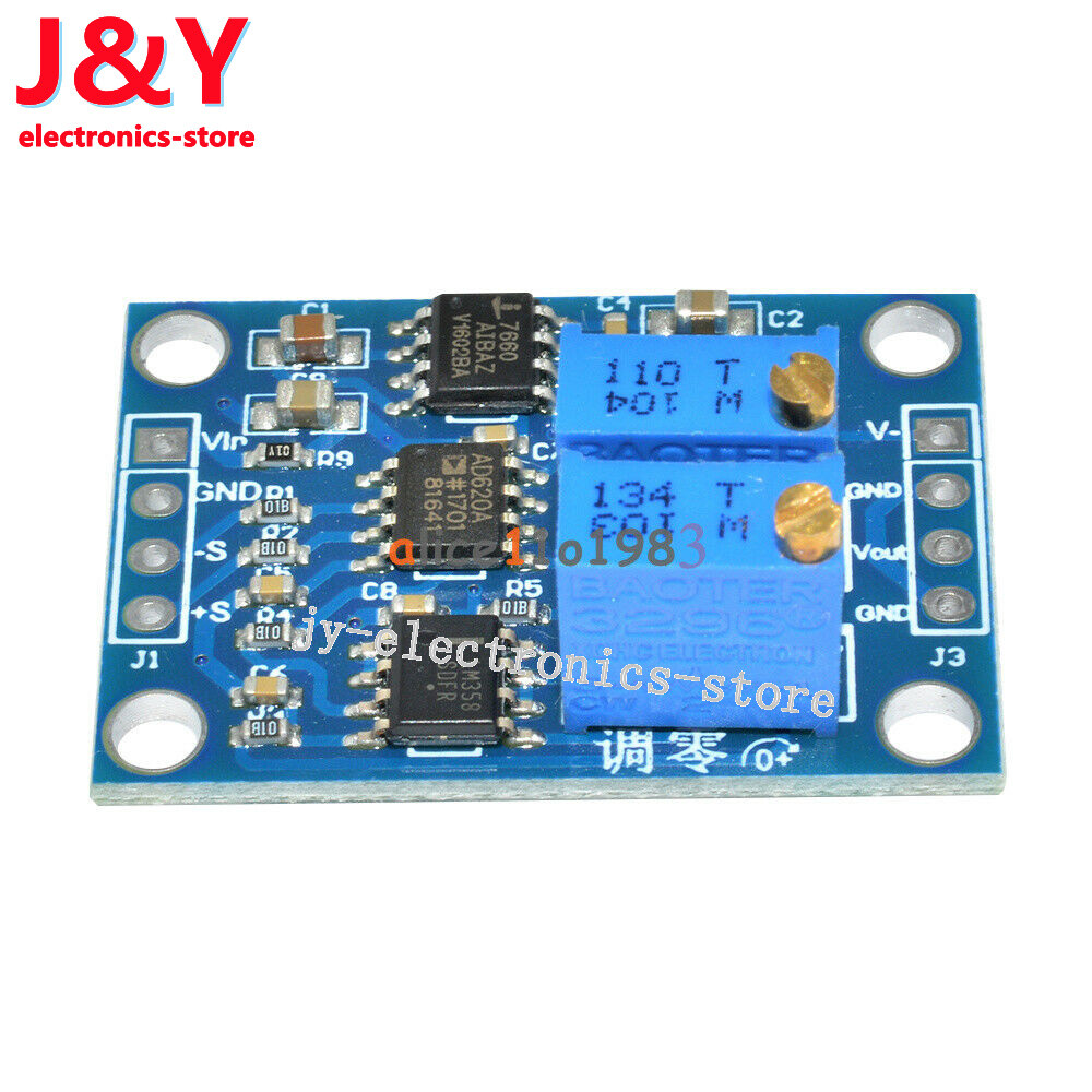 AD620 Microvolt MV Voltage Amplifier Signal Instrumentation Module Board