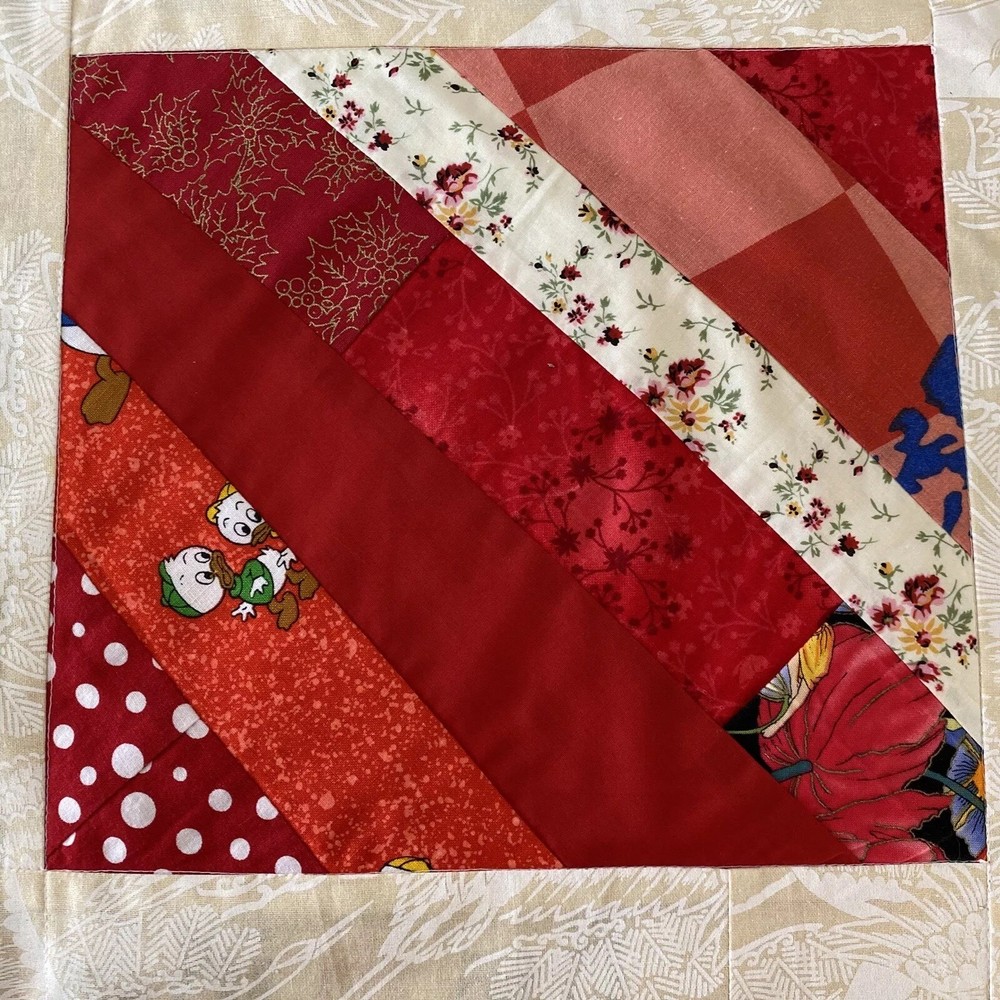 Handmade Patchwork Cotton Quilt Lightweight No Wadding / Batting 125 cm x 125 cm