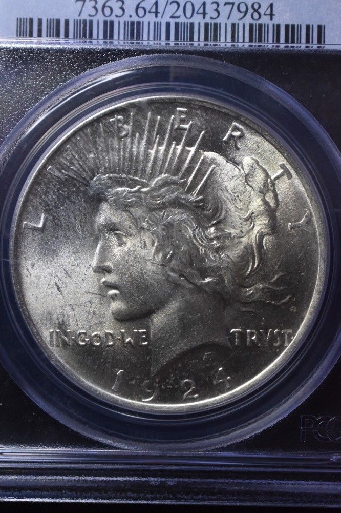 1924 Peace $1 PCGS MS64