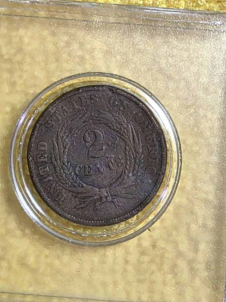 1870 2 CENT PIECE GOOD CONDITION DISPLAYS NICELY