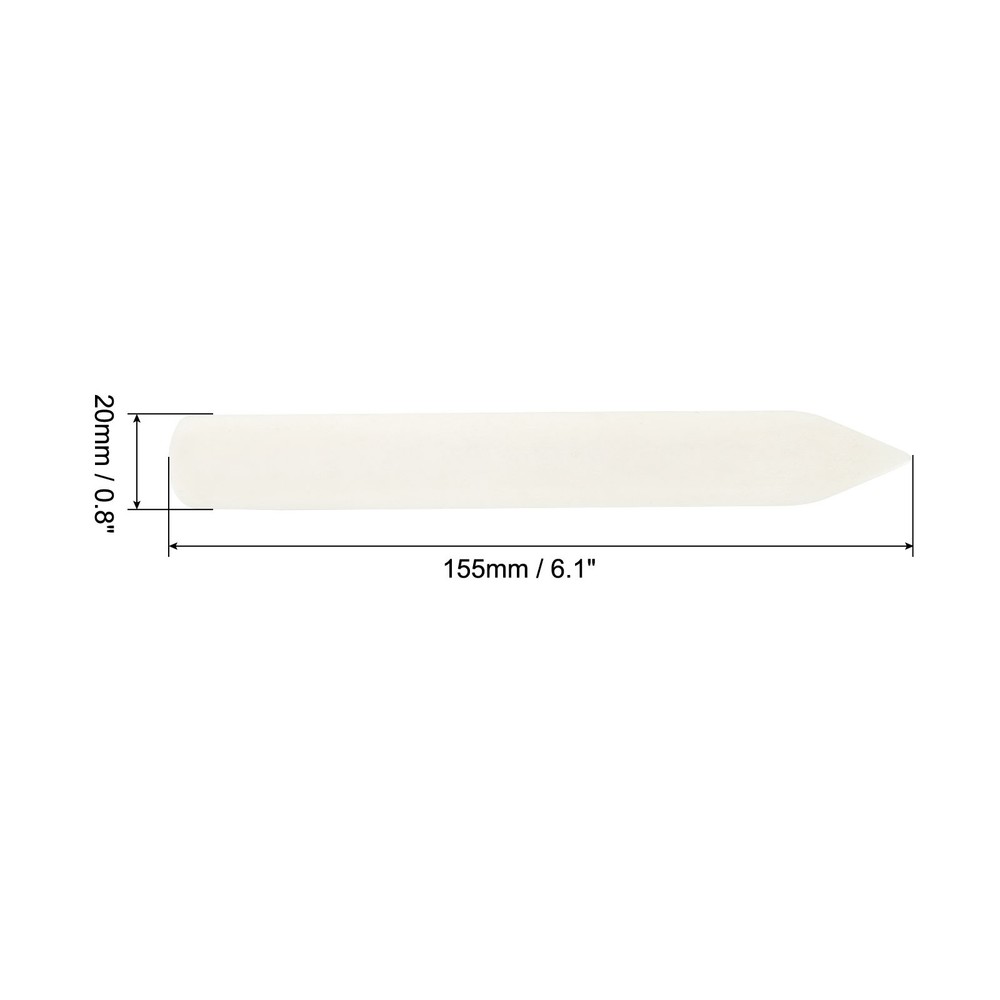 6" Bone Folder Creaser 4pcs Paper Creaser Straight Scoring Folding Tool, White-1