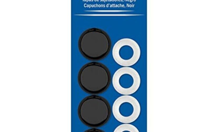 82650 Black Fastener Caps