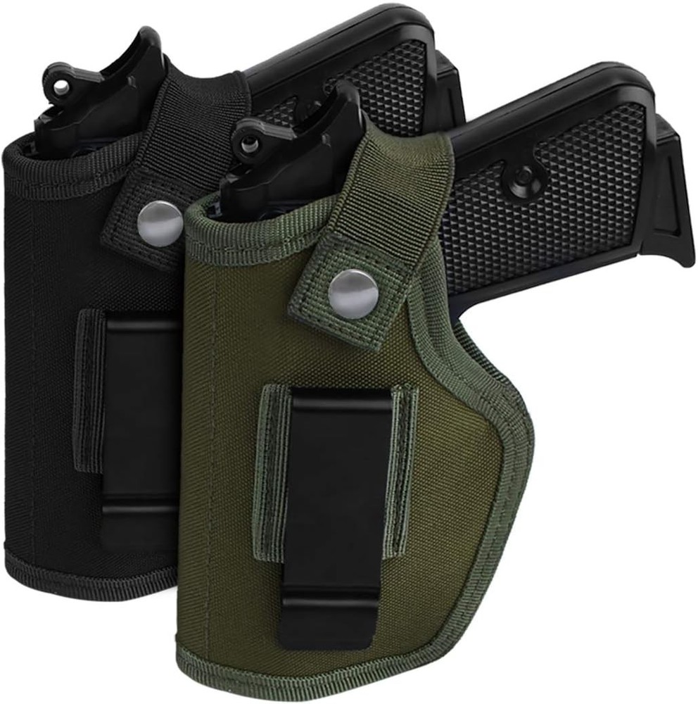 2 Pack Gun Holsters for Concealed Carry, Universal Inside Black & Green