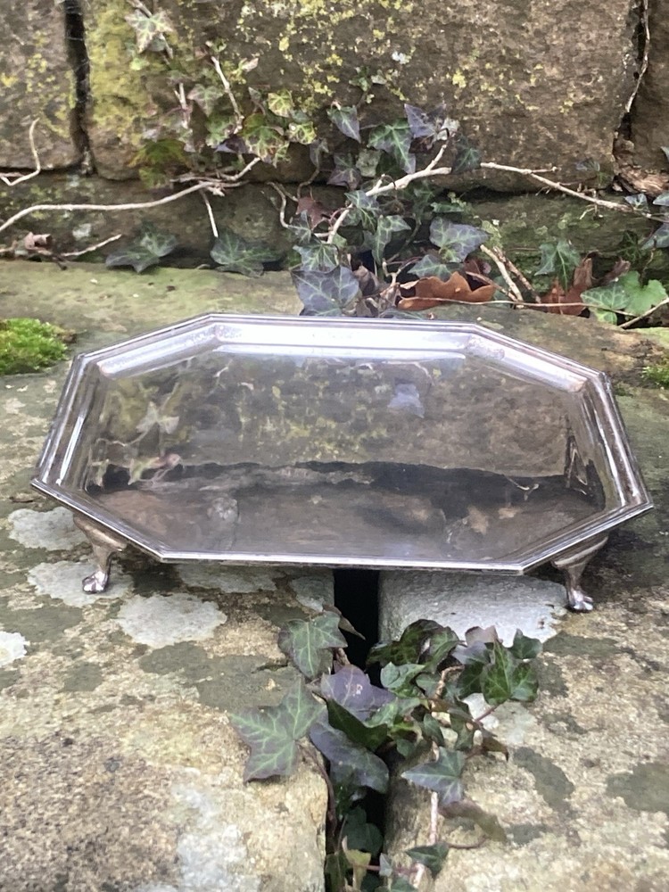 Solid Silver Salver Tray by Roberts Belk for Davidson Henderson Sorley 1930