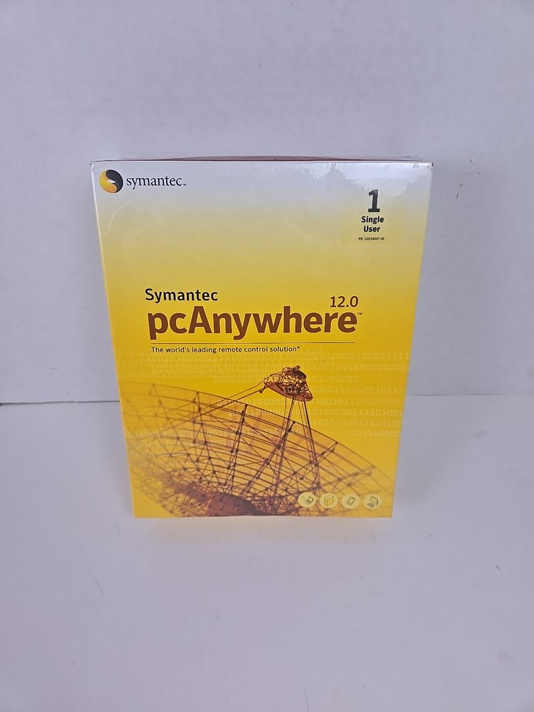 Symantec pcAnywhere 12.0 - Single User Remote Control Software (Brand New)