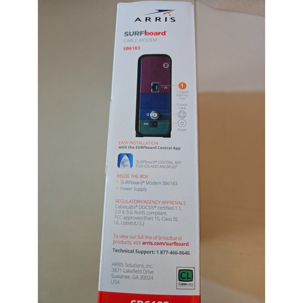 Arris Surfboard SB6183 Docsis 3.0 Cable Modem Open Box