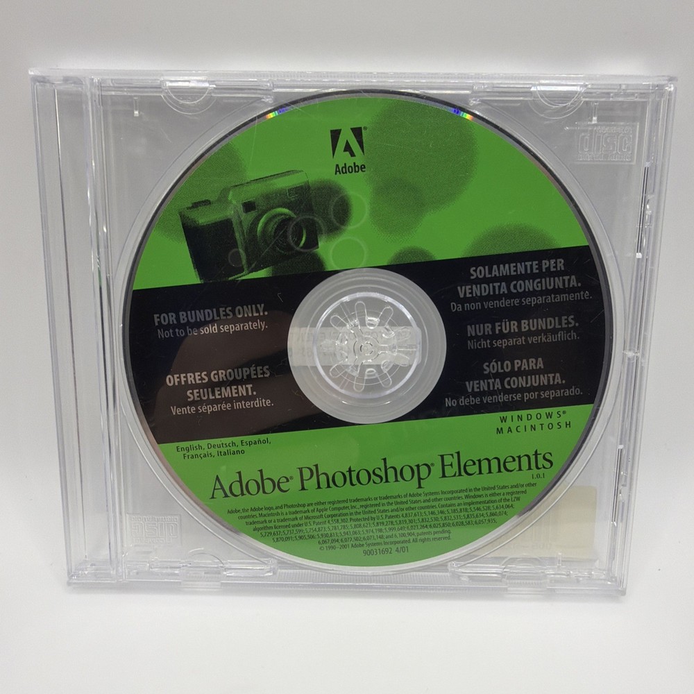 Adobe Photoshop Elements 1.0 with Serial Number