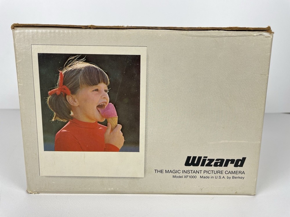 Vintage 1970s Berkey Keystone WIZARD XF 1000 Instant Camera Untested Powers On
