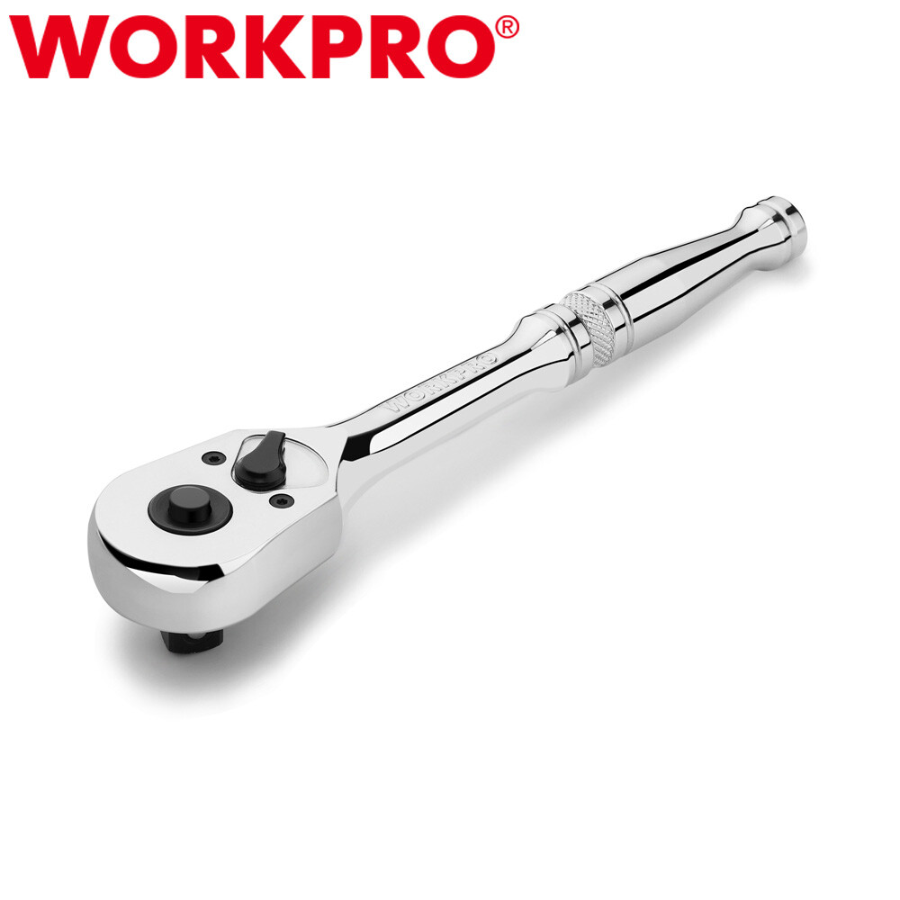 WORKPRO 1/4" Drive Ratchet Handle Quick-Release Reversible Ratchet Sets 72-Tooth