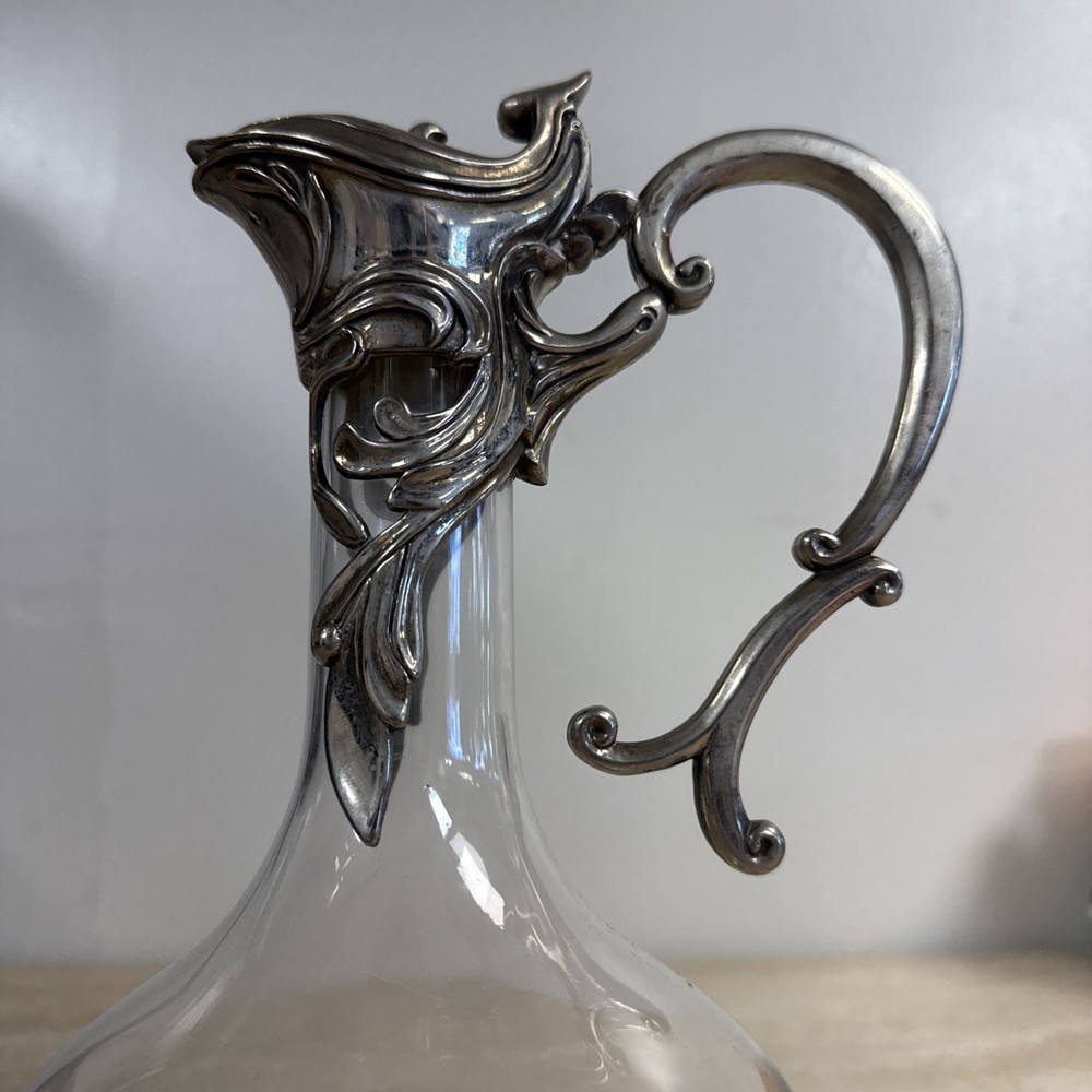 Art Nouveau Silver-Plated Claret Jug