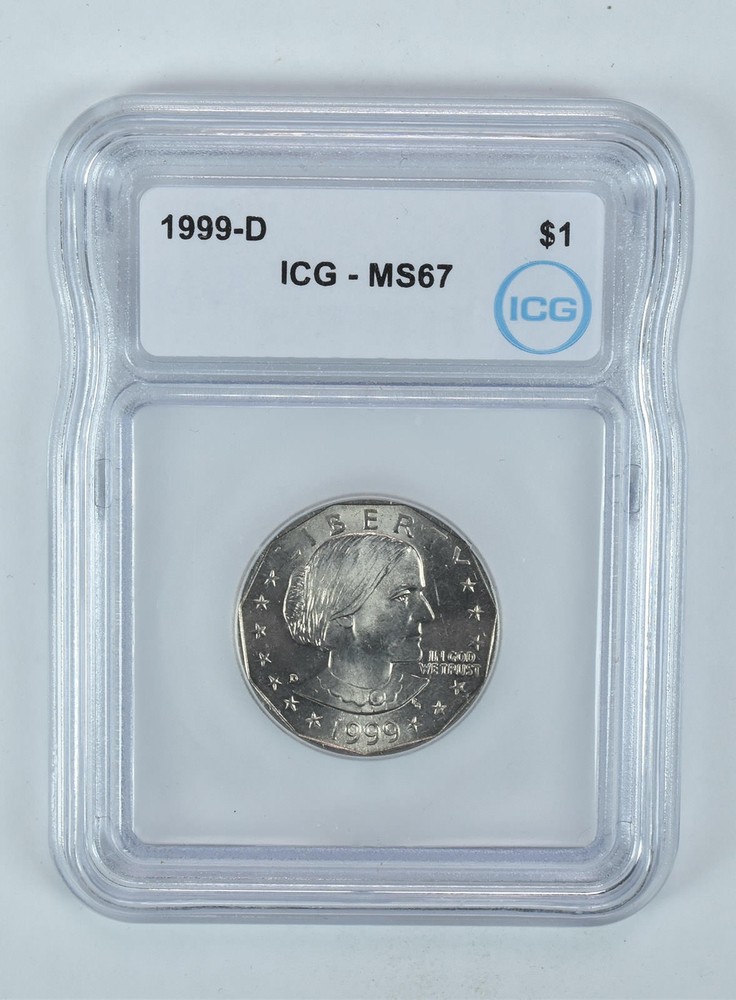 1999-D Susan B Anthony $1 MS67 ICG