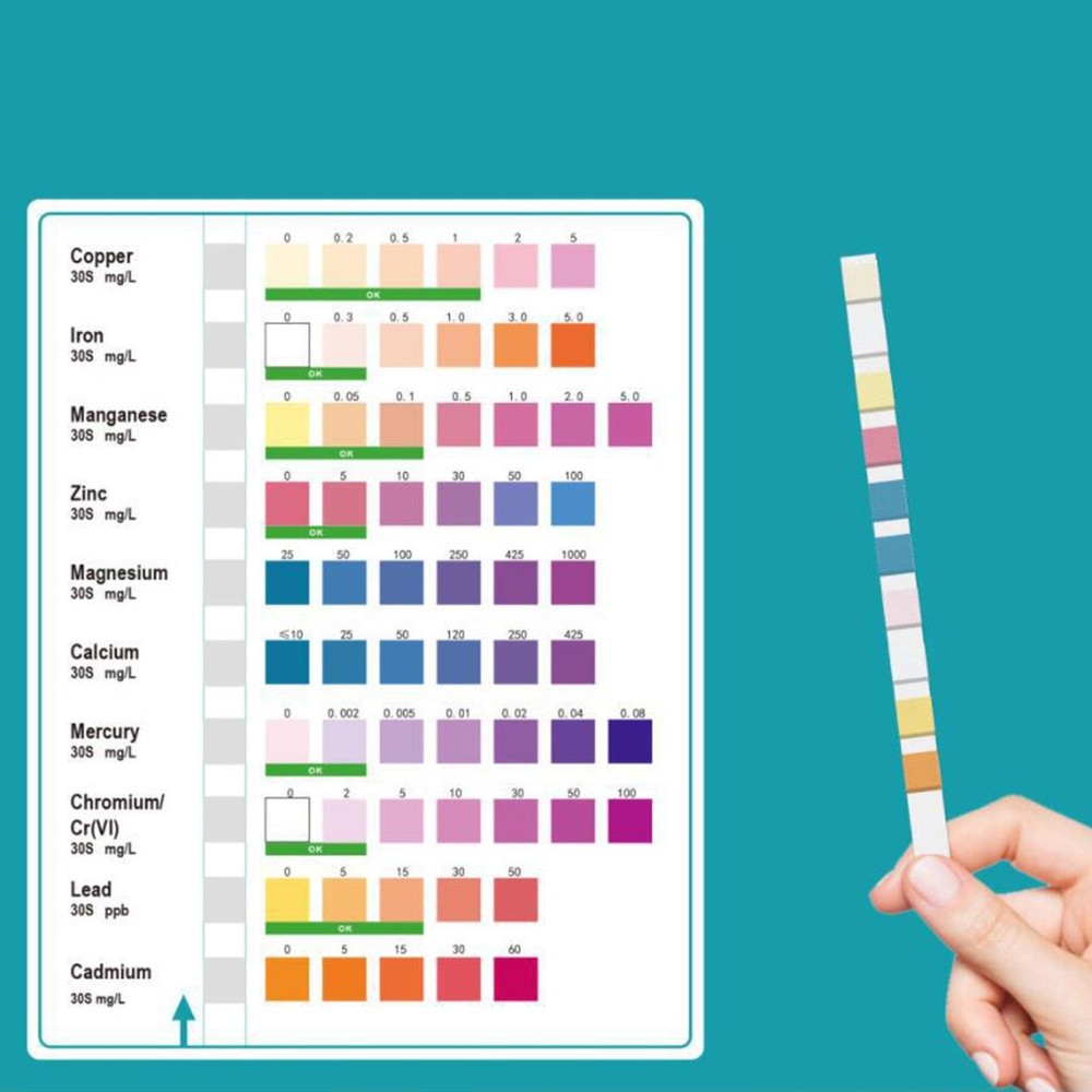 10-in-1 Drinking Water Test With 100 Strips Multi-parameter Pool Test Strips